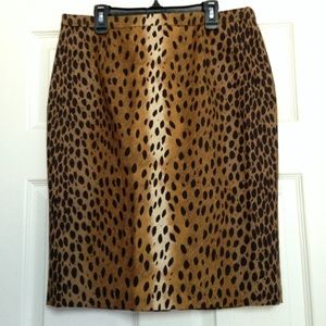 Michael Kors Animal Print Skirt